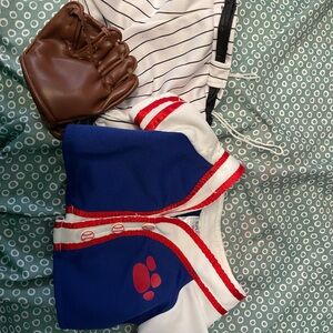 Build-A-Bear Baseball Outfit with Glove - Blue, Red, Brown